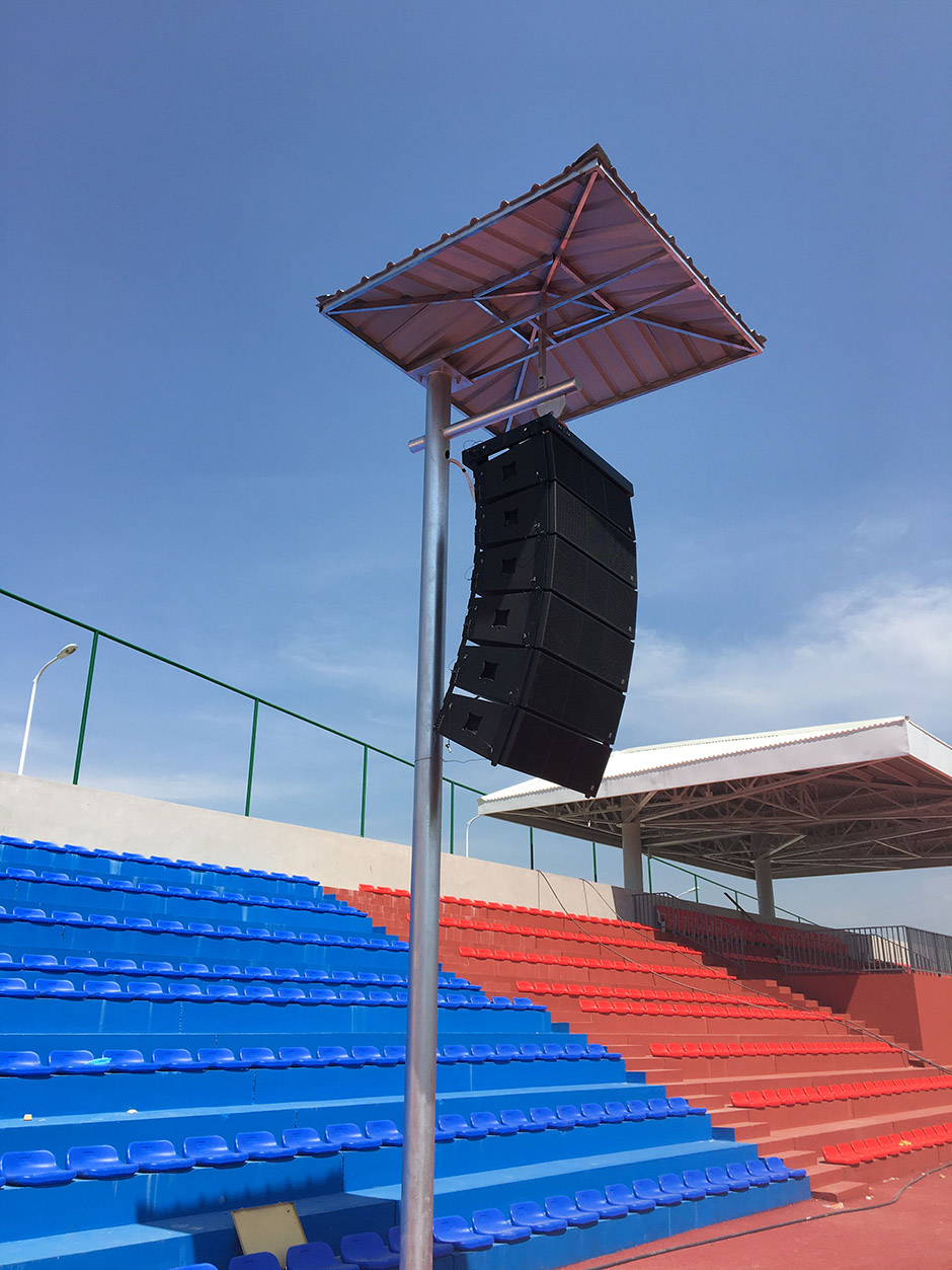 毕节医学高等学校选用"rf"vt线阵列扬声器