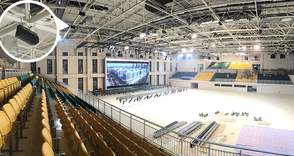 西华体育中心全线扩声系统由锐丰智能"rf"品牌打造